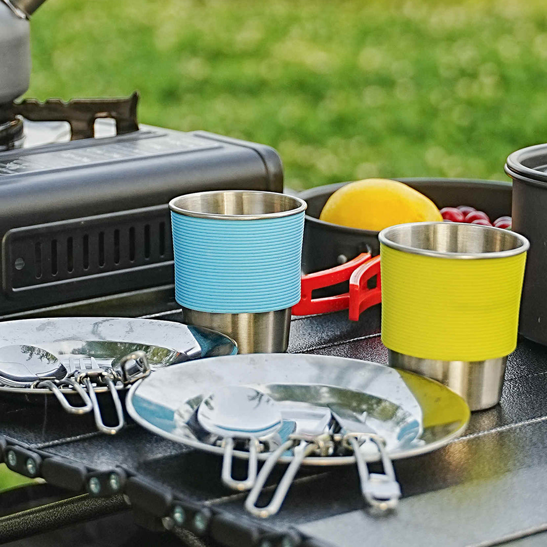 SummitTrail 13-Piece Hard-Anodized Camping Cookware & Stove System