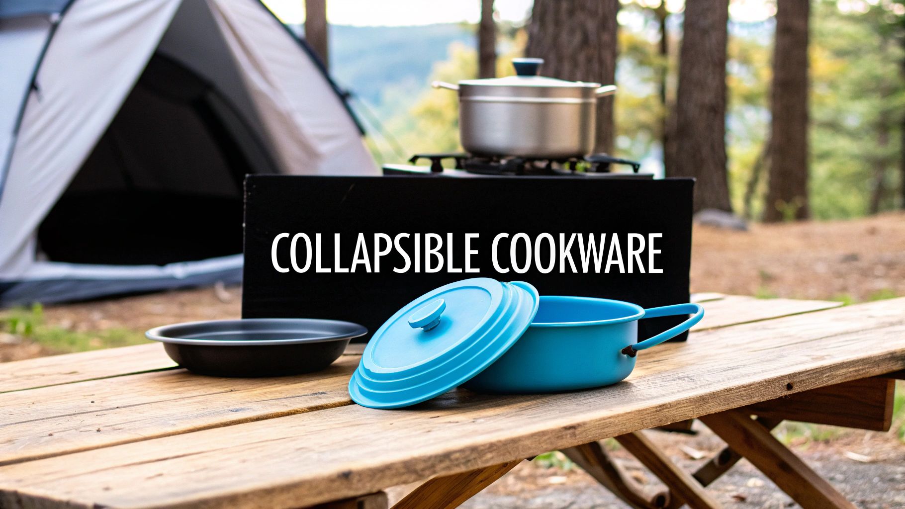 FlexiCamp Foldable Silicone & Stainless Steel Cookware Duo