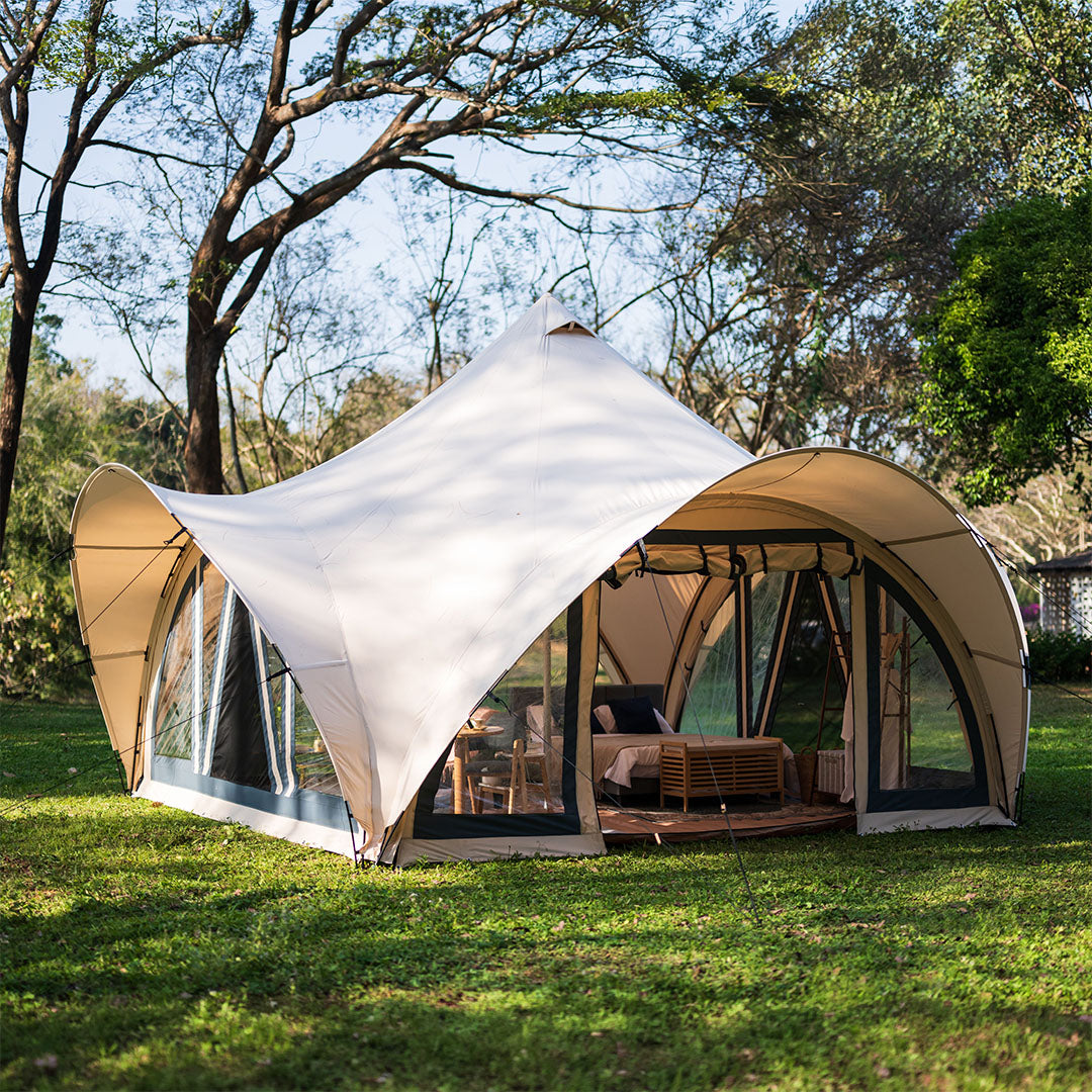 NordicLodge 5-Meter Canvas Luxury Bell Tent with Chimney Flue