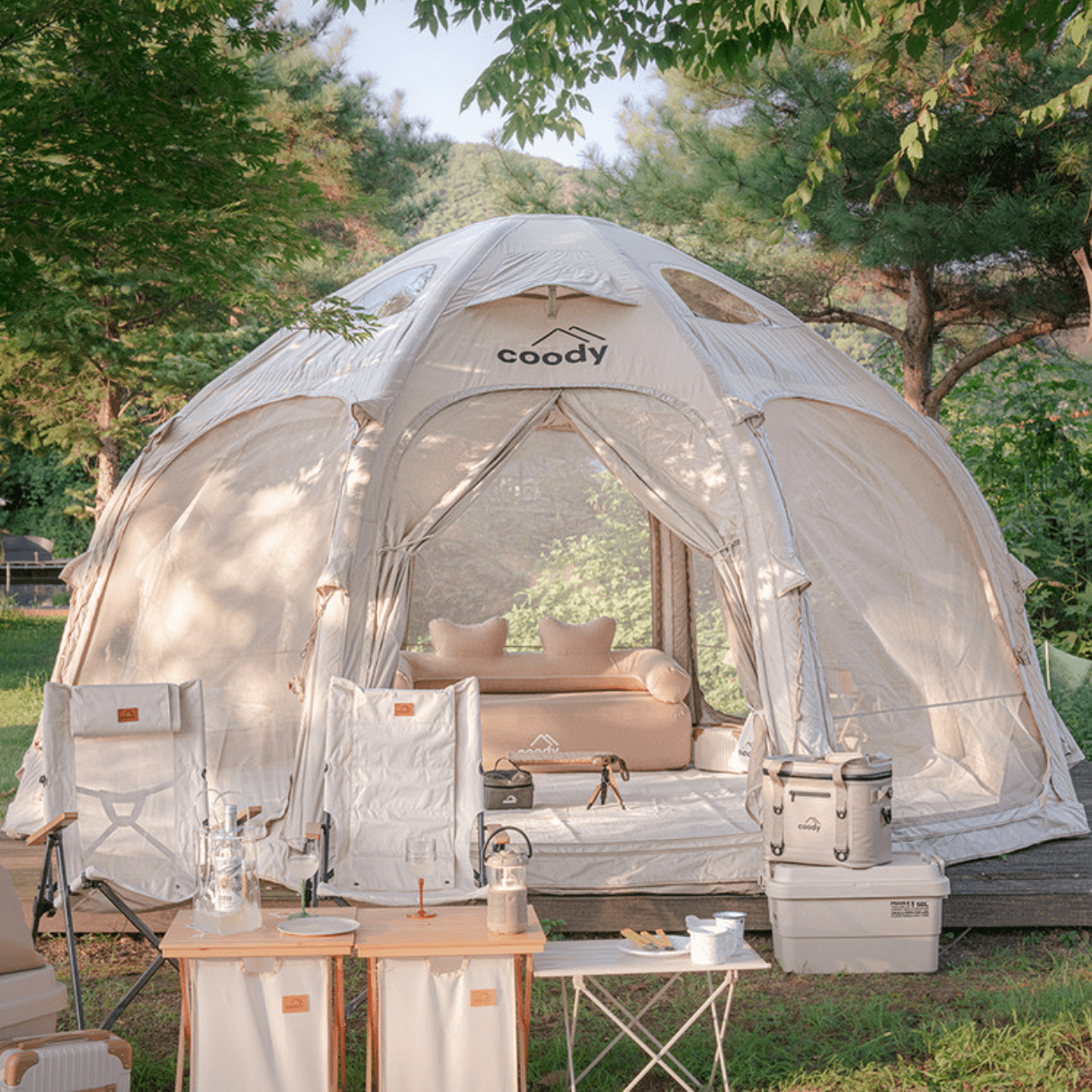 TerraDome All-Season Inflatable Family Shelter with Modular Vestibule