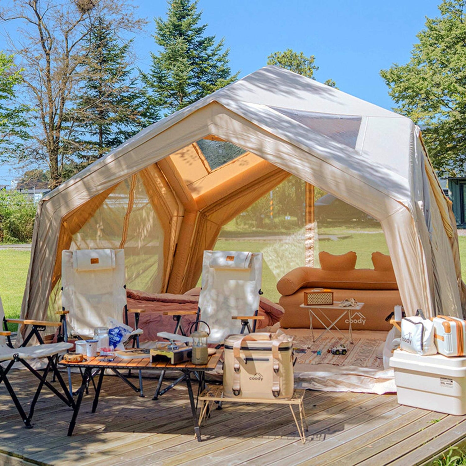 AeroHaven Modular Inflatable Glamping Cabin & Weatherproof Shelter